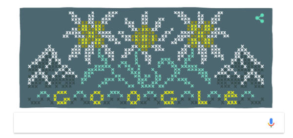 Doodle Google Edelweiss (floare de colt)