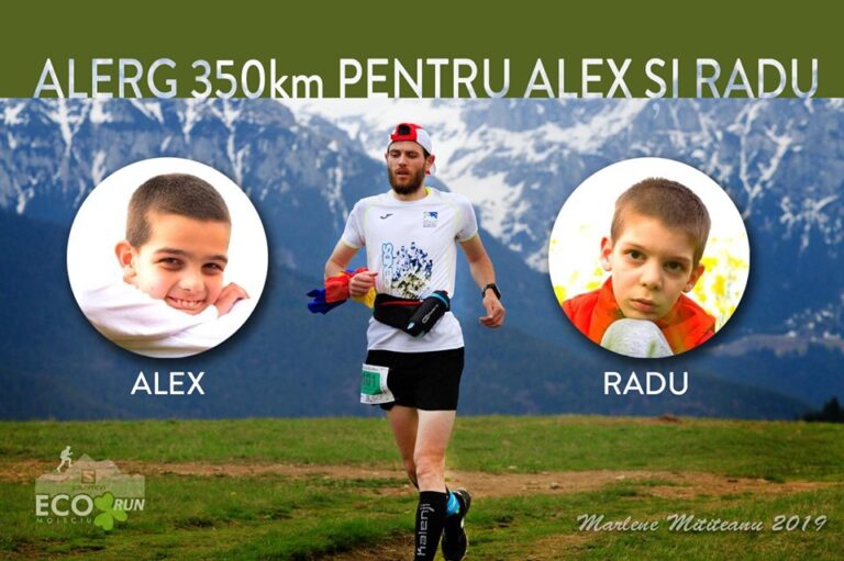 Robert Zamisnicu aleargă 350 km pentru Alex și Radu, doi frați cu autism! Haideți să îl susținem!
